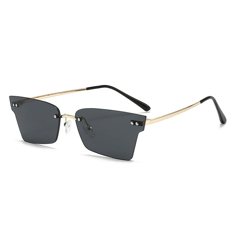 Damen trendige geometrische Sonnenbrille mit ultraleichtem Rahmen Brehn