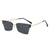 Damen trendige geometrische Sonnenbrille mit ultraleichtem Rahmen Brehn