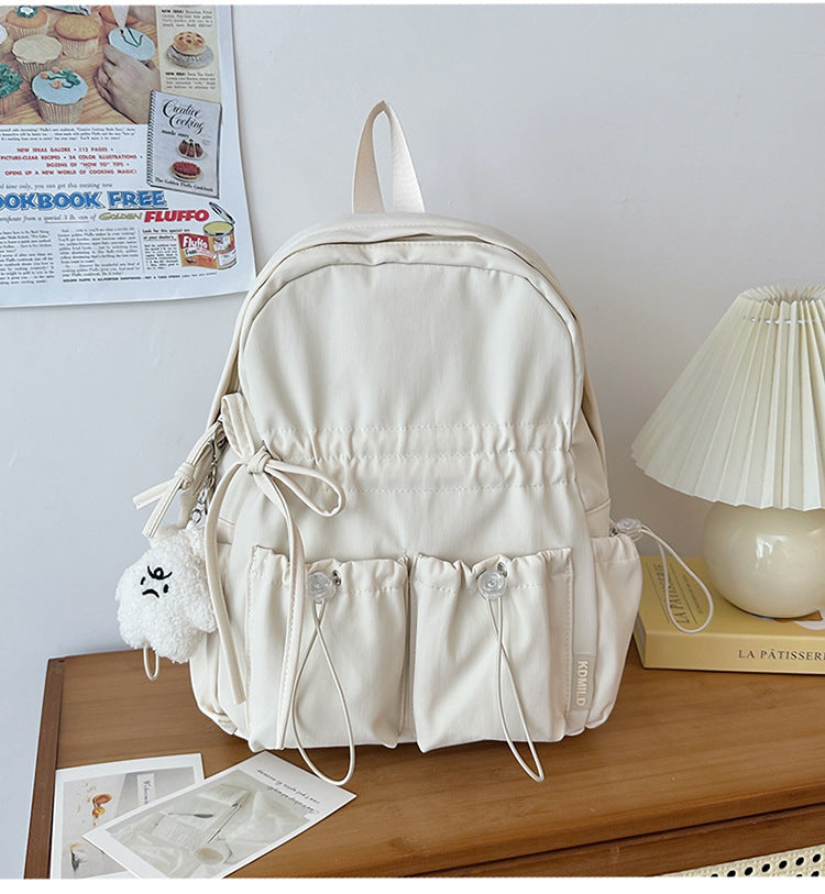 Funktionaler Kordelzug-Utility-Schulrucksack