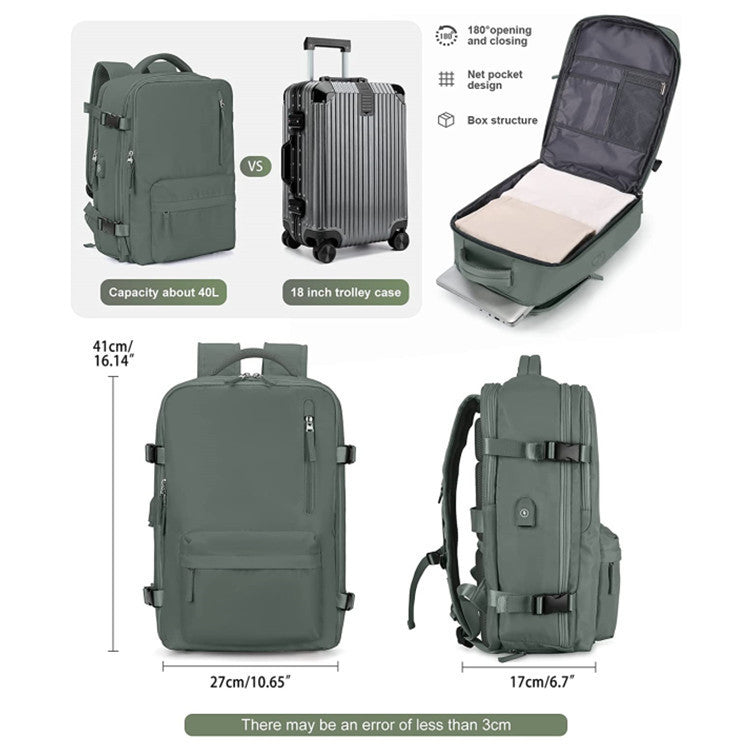 Vielseitiger Reise-Rucksack mit Organisationsfächern Brehn