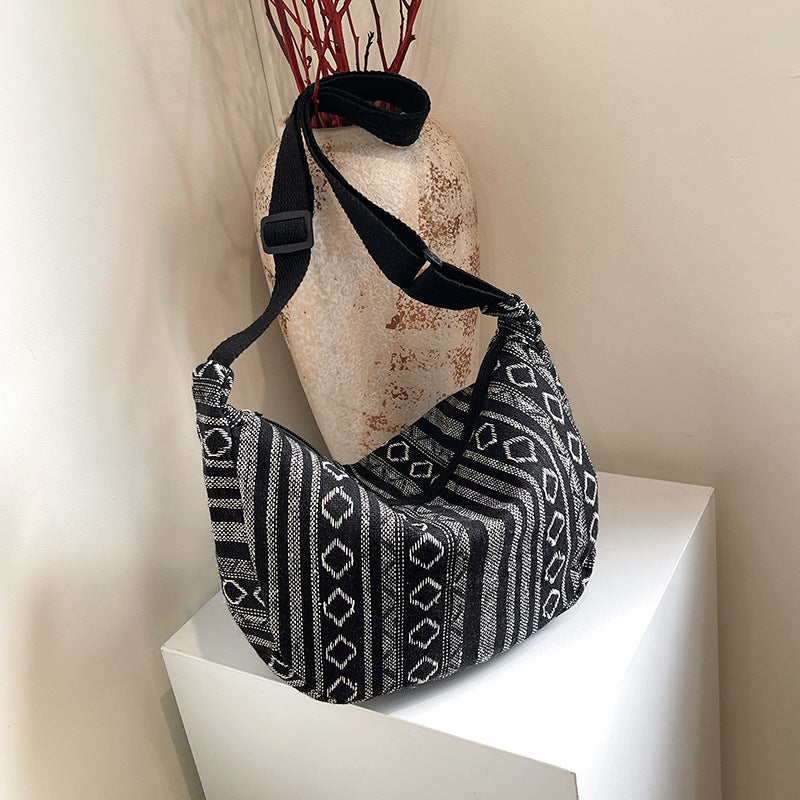 WoBohemian Ethnisches Muster Hobo Tasche Brehn