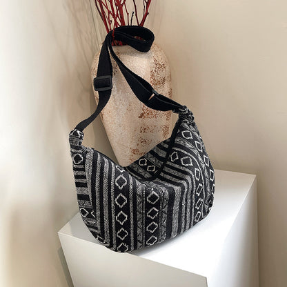 WoBohemian Ethnisches Muster Hobo Tasche Brehn