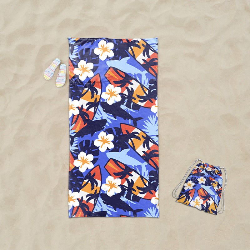 praktisches Strandtuch mit integriertem Tragetaschen-Design Brehn