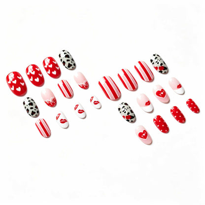 Herz-Themen Nagelkunst Set