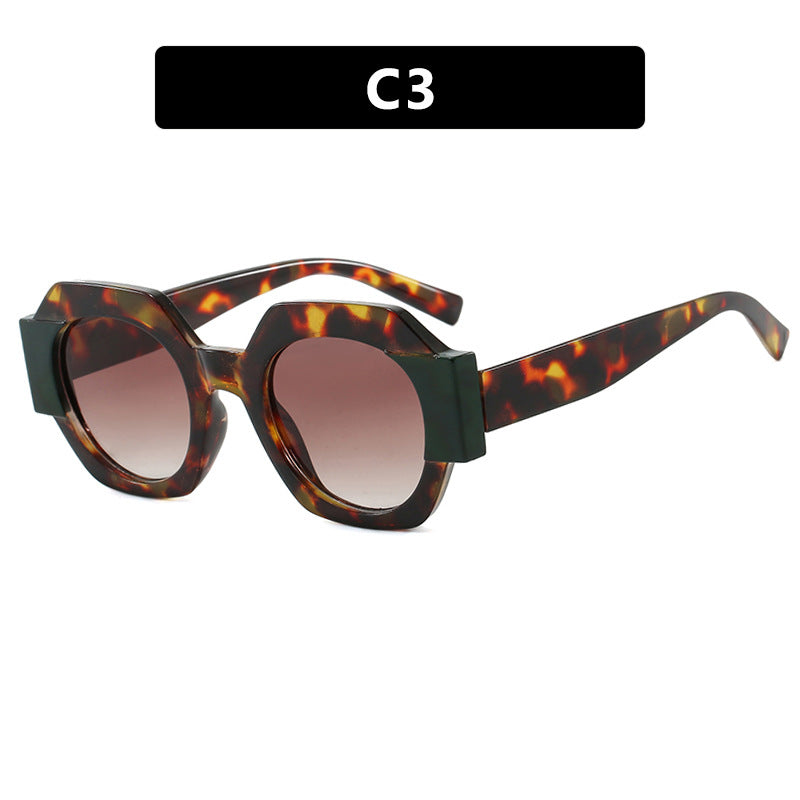 Damen trendige Sonnenbrille im hexagonalen Design Brehn
