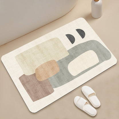 stilvolle geometrische Muster Badezimmermatte Brehn