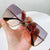 Damen modische quadratische Sonnenbrille mit polarisierenden Gläsern Brehn
