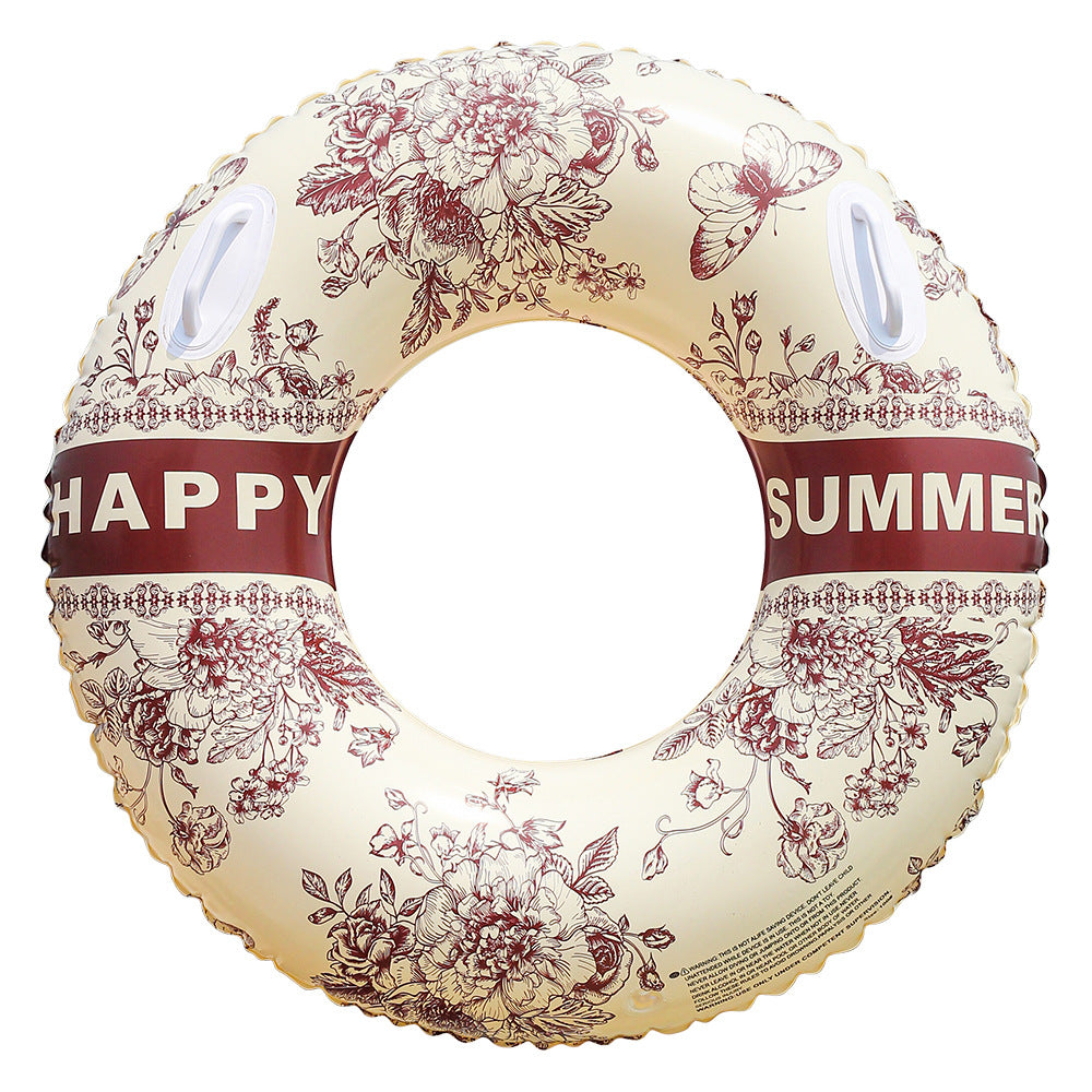 Unisex Eleganter Schwimmring mit floralen Motiven Brehn
