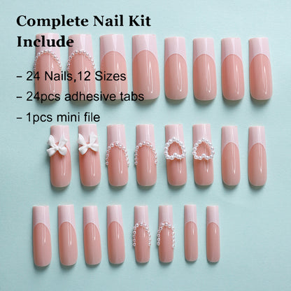 Kunstnagelset mit Eleganten Verzierungen Brehn
