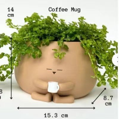 Kreative Pflanzen-Topf Kaffeetasse Brehn