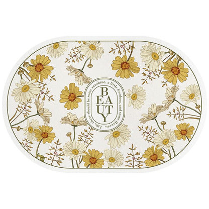 Blumenmuster Bereichsmatte