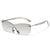 Modische Übergröße Cat-Eye Sonnenbrille Brehn
