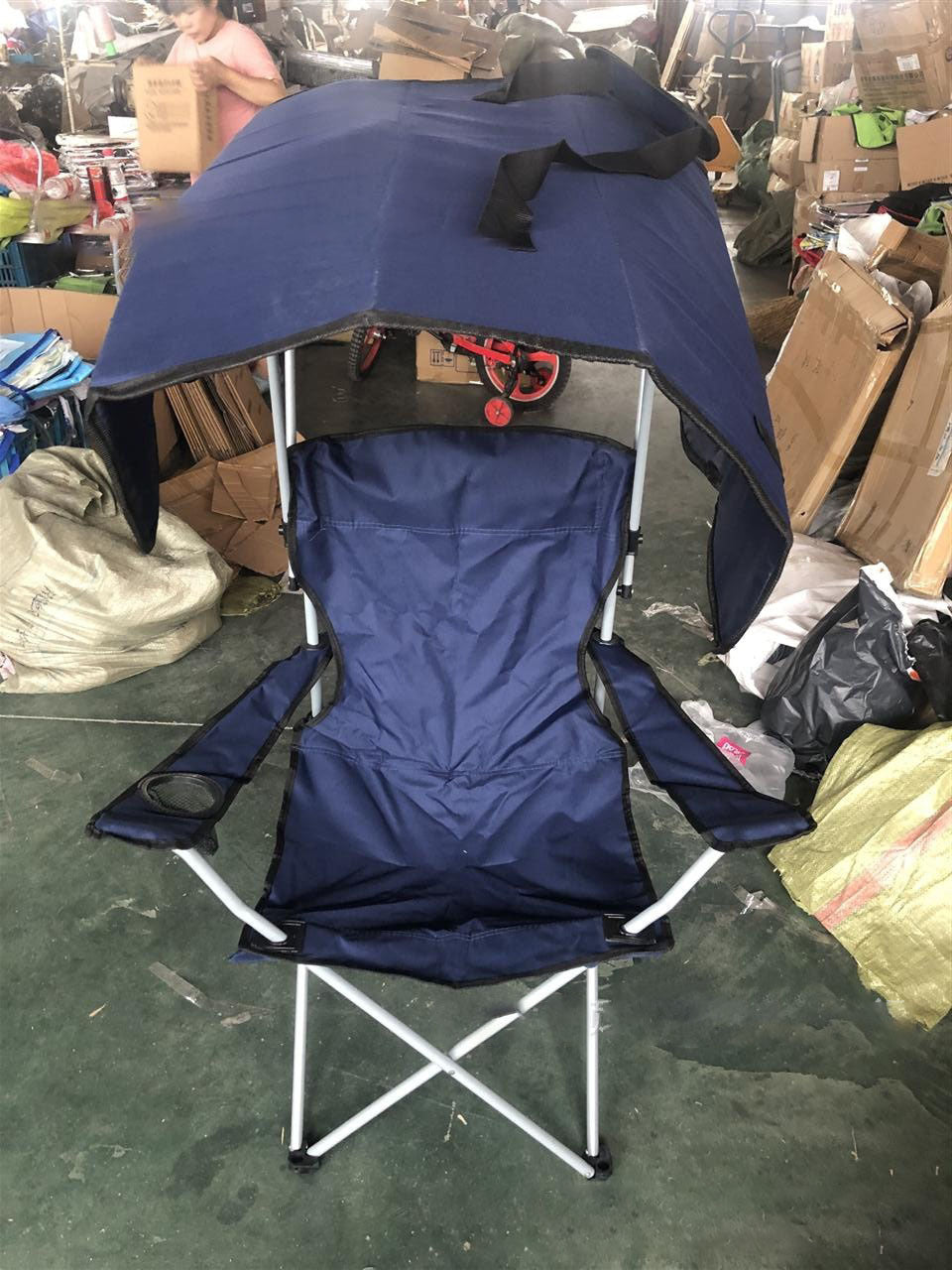 Damen Klappstuhl mit Sonnenschutz Brehn