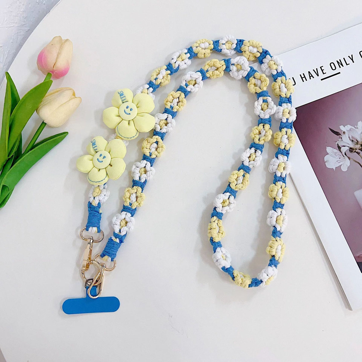 Blumendesign Verstellbare Brillenband Brehn