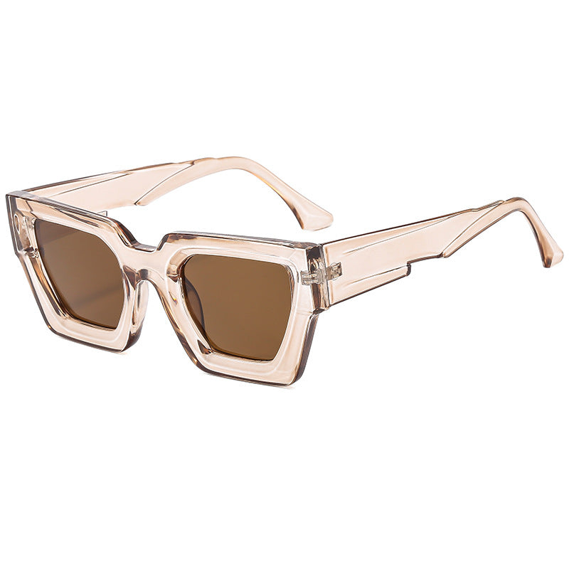 Damen stylische quadratische Sonnenbrille im modernen Design mit veredelt Kunststoffrahmen Brehn