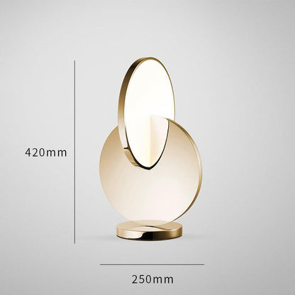 Künstlerische Tischlampe mit geometrischem Design