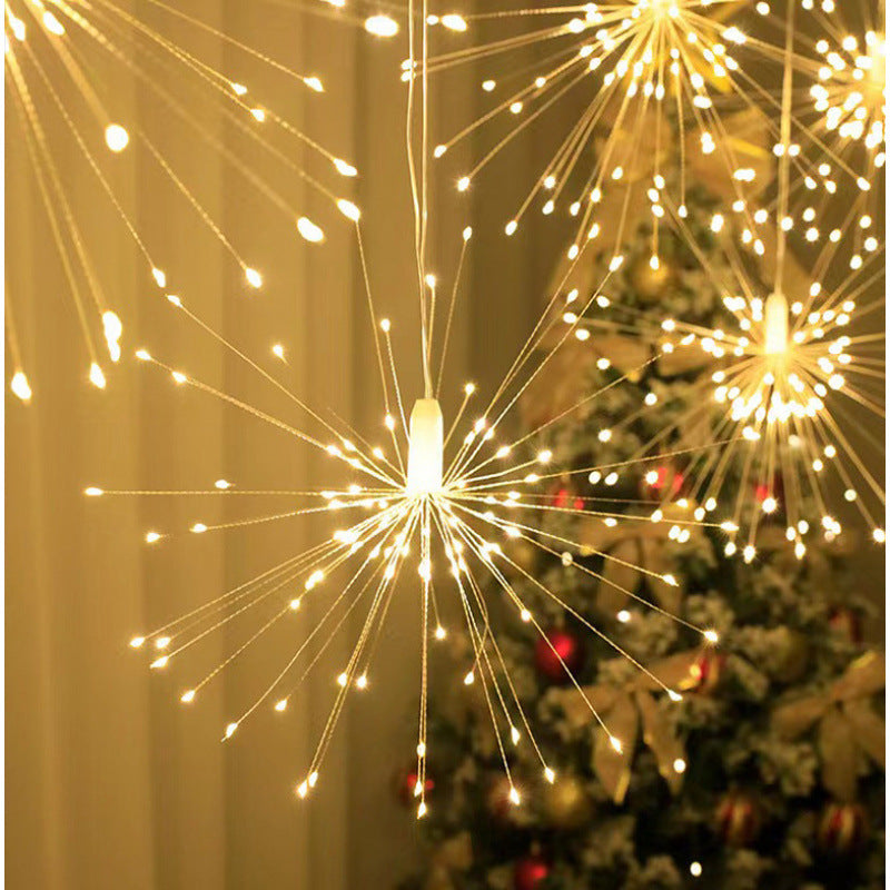 LED Starburst Hängeleuchte Dekoration mit Glasfaser-Speichen Brehn
