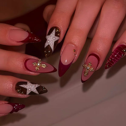 Elegante Gel-Nagelkunstverlängerungen Brehn