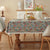 Klassische Floral bestickte Tischdecke