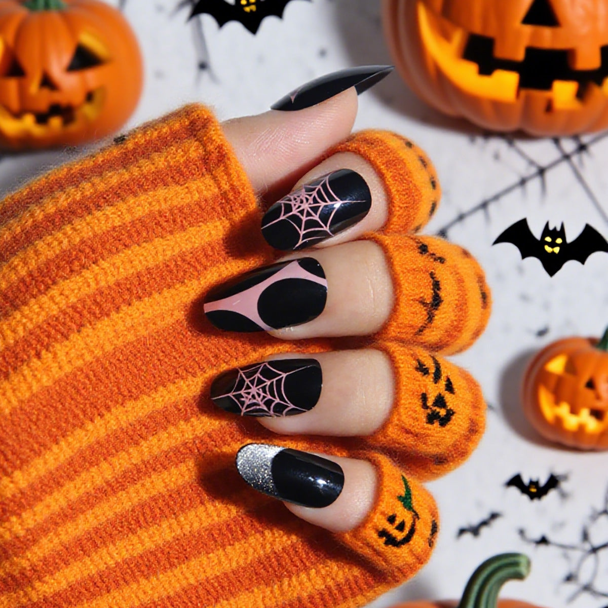 Halloween-Themen Stiletto Nail Art Set Brehn