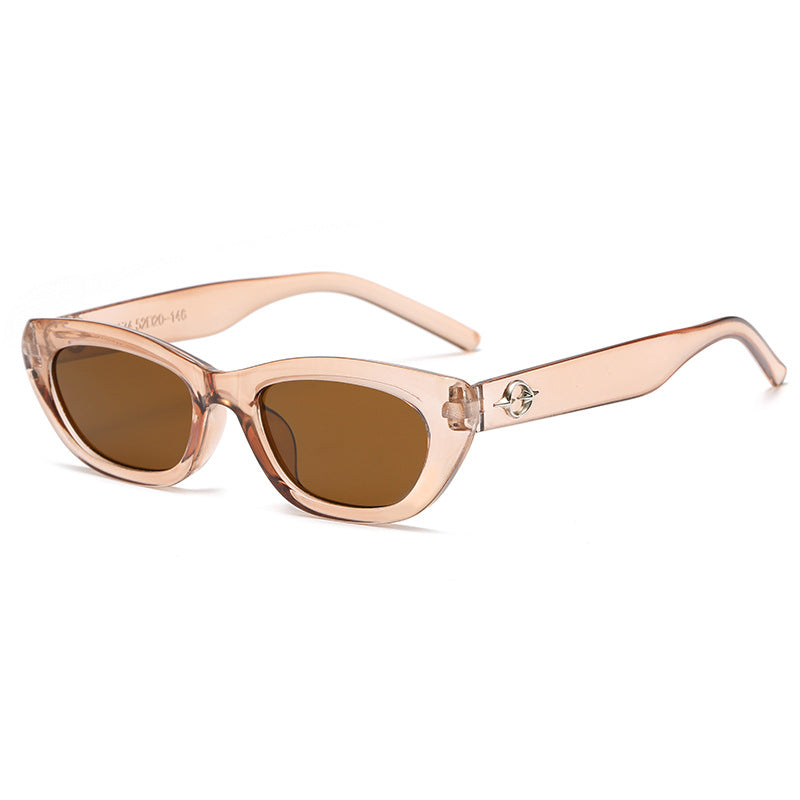 Damen Cat-Eye Sonnenbrille mit elegantem transparentem Rahmen und UV-Schutz Brehn