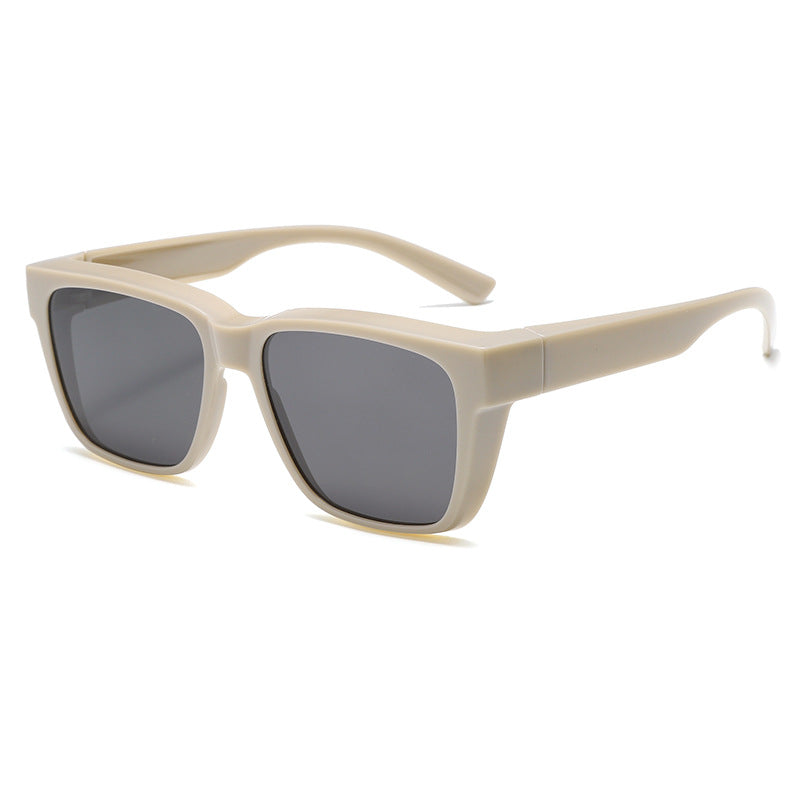 Damen moderne quadratische Sonnenbrille mit robustem Rahmen Brehn
