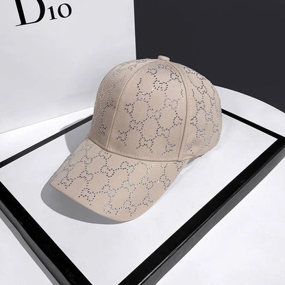 Damen Mode Laser-Cut Baseballcap Brehn
