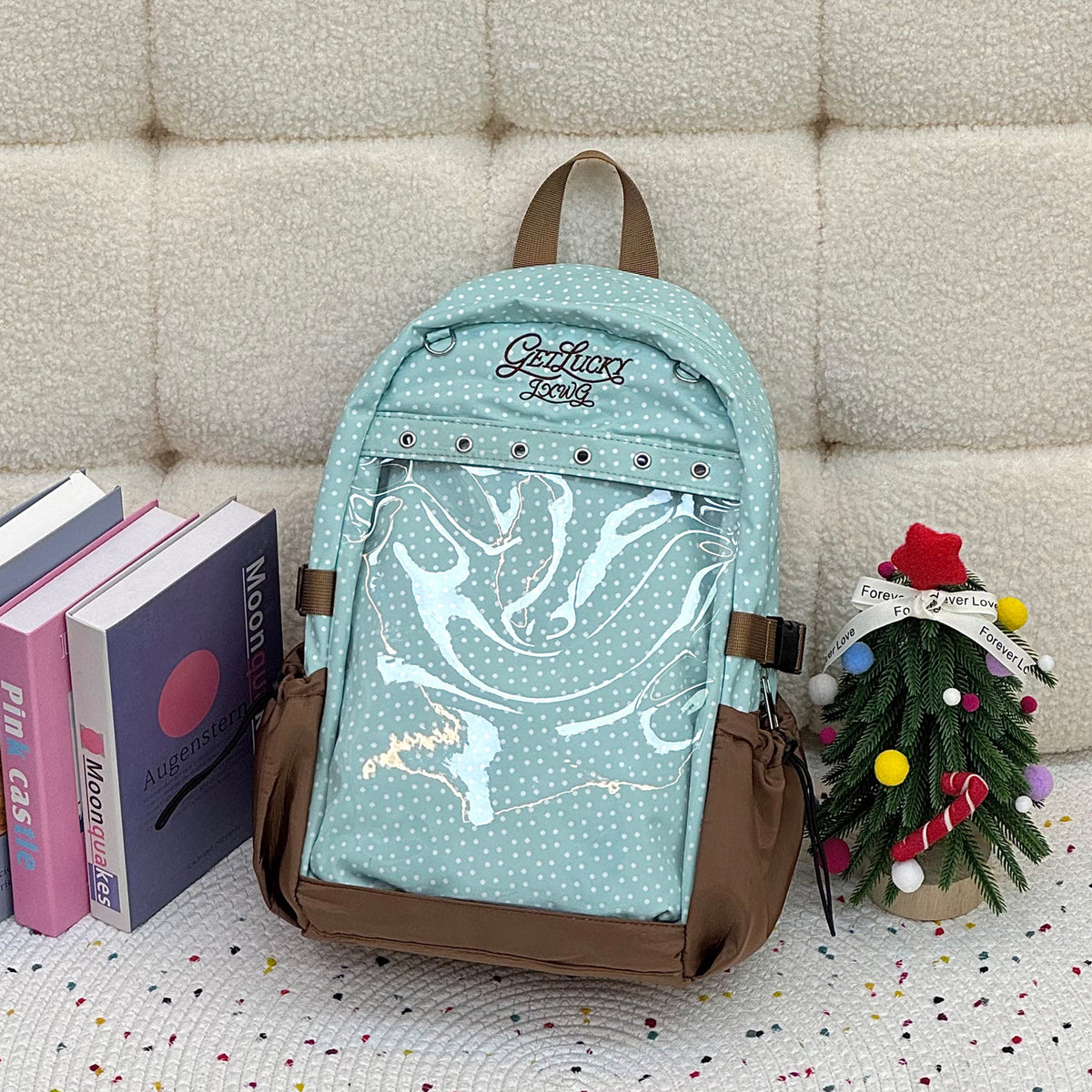 Stylische Punktmuster Charaktertasche Brehn