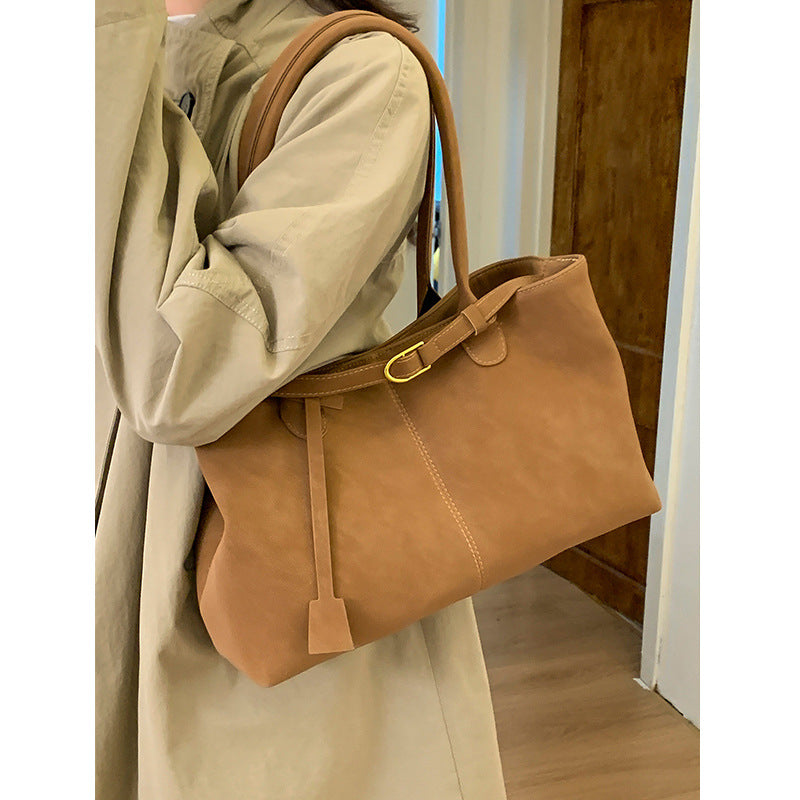 Klassische Leder Tote Bag