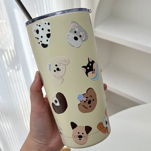 Damen Isolierbecher mit lustigem Tiermotiv Brehn