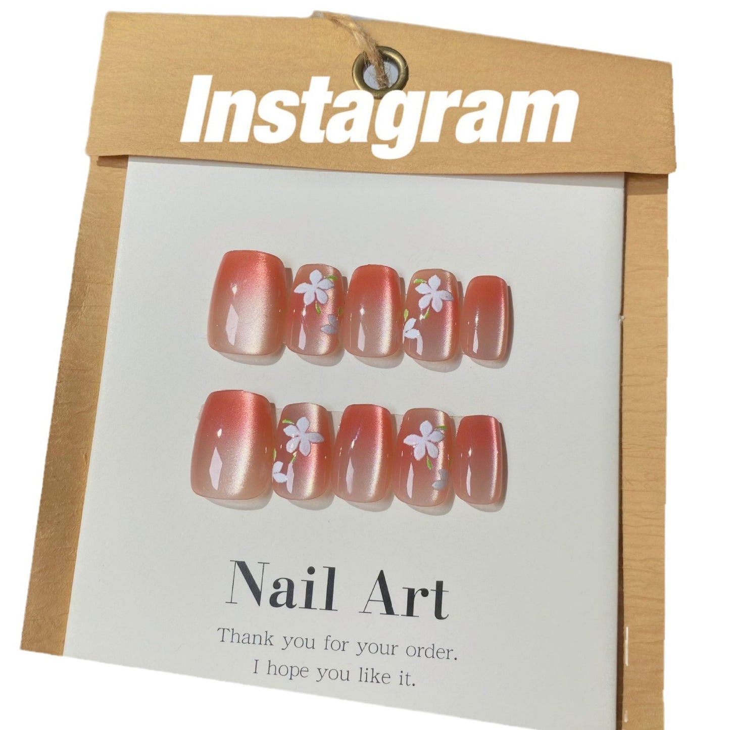Artisan Floral Press-On Nail Set Brehn