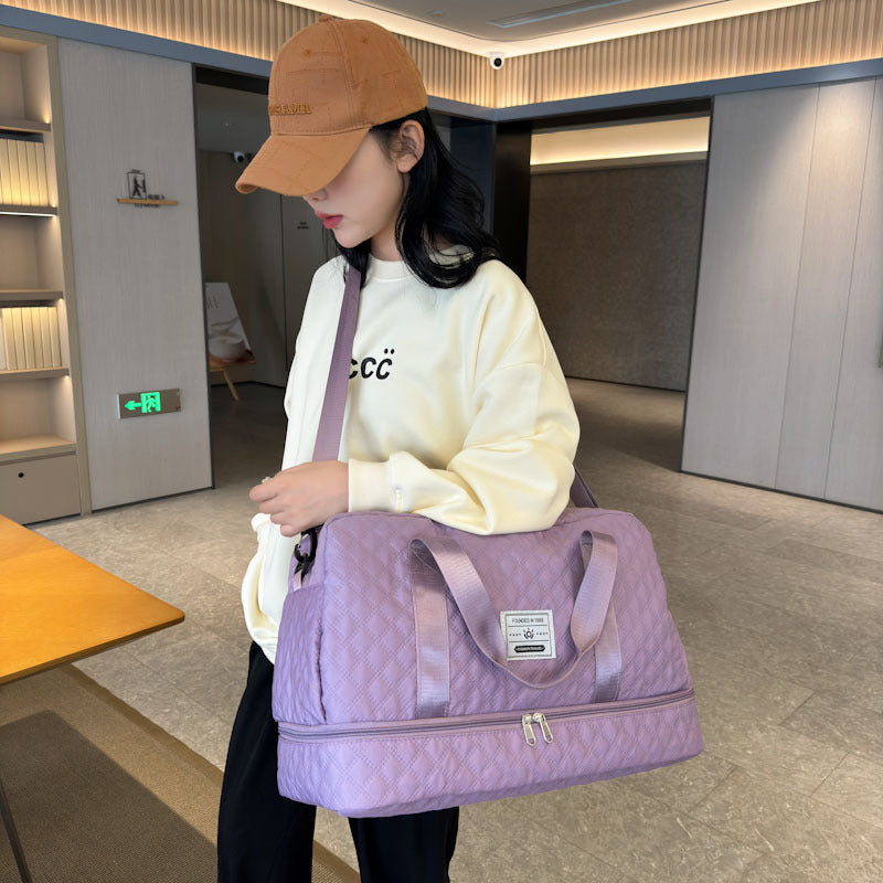 Stylische gesteppt Reis Duffle Bag Brehn