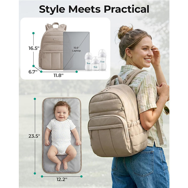 Gepolsterter Alltagsrucksack mit Vielseitigen Fächern und Ergonomischem Design Brehn