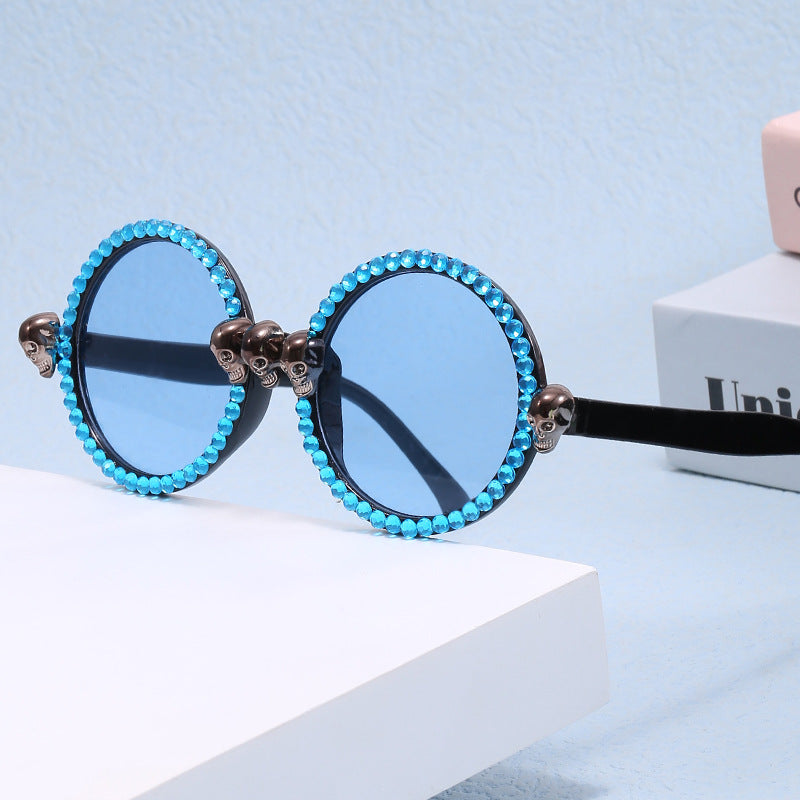 Damen Extravagante runde Sonnenbrille Brehn