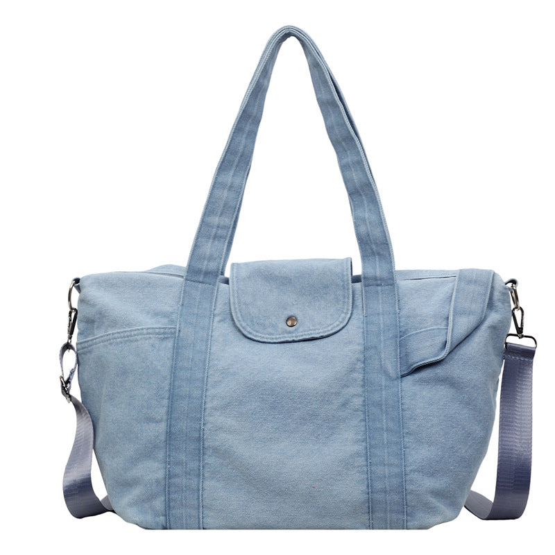 Lässige Denim-Shopper-Tasche