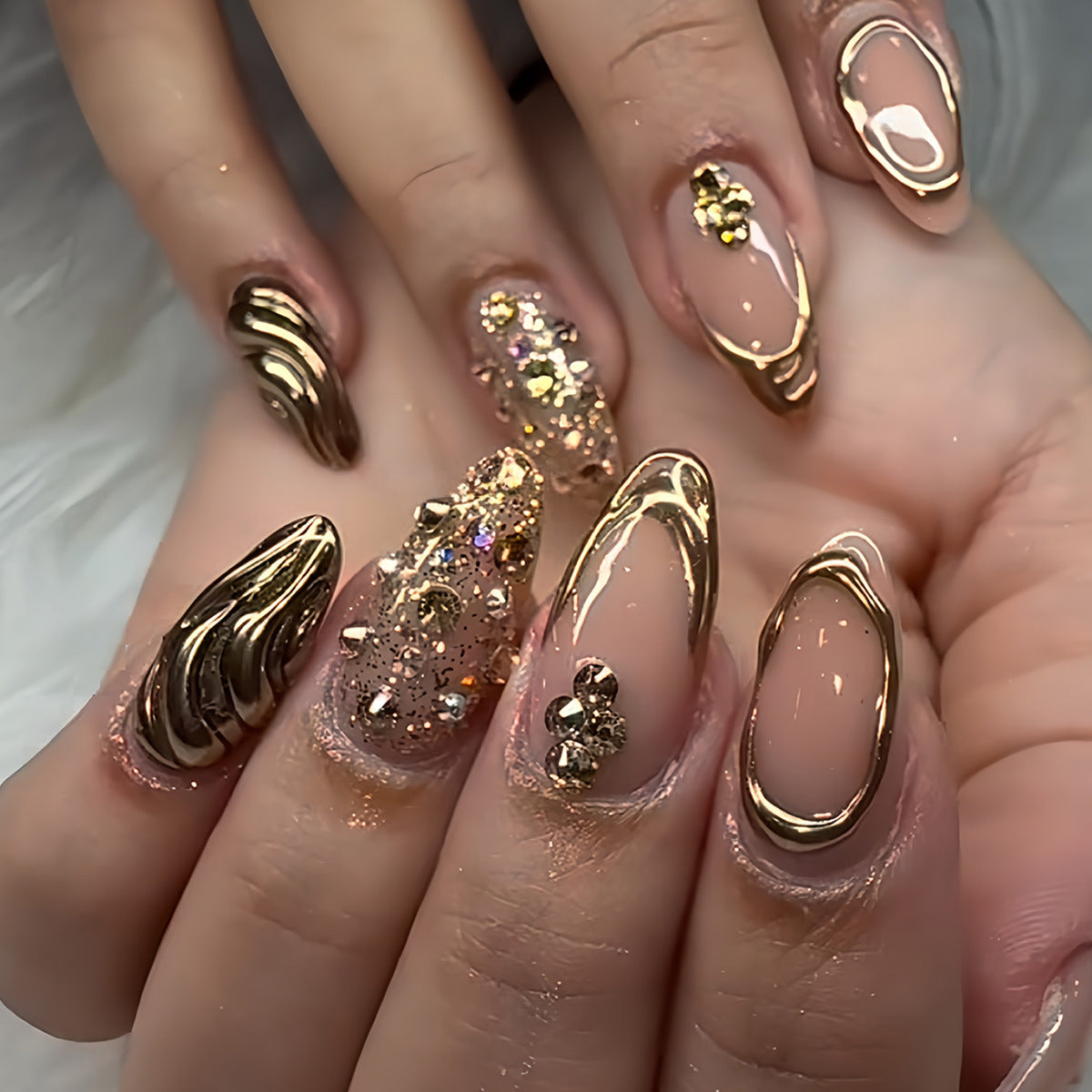 Glamouröse 3D-Nagelkunstverlängerungen Brehn