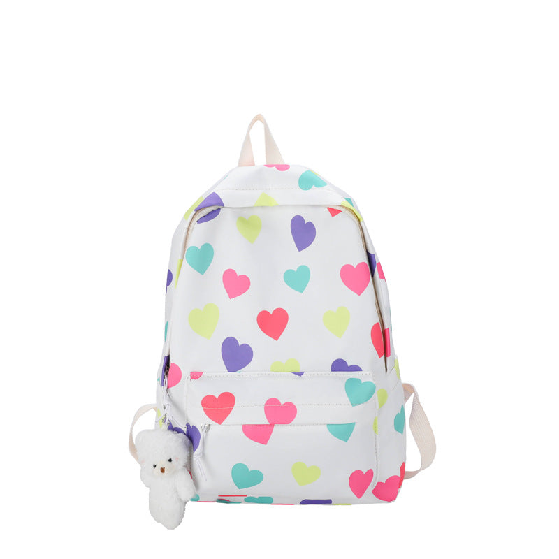 Herzgemusterter Freizeitrucksack Brehn