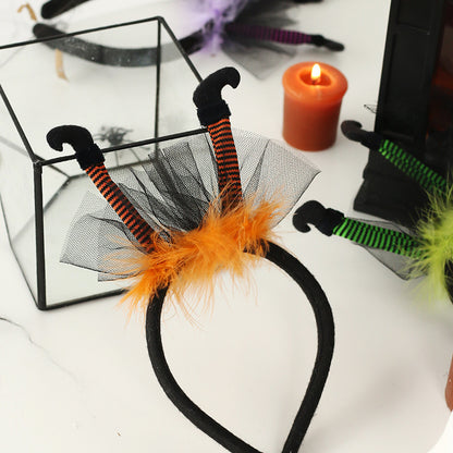 Haarreif mit grünem Halloween-Motiv
