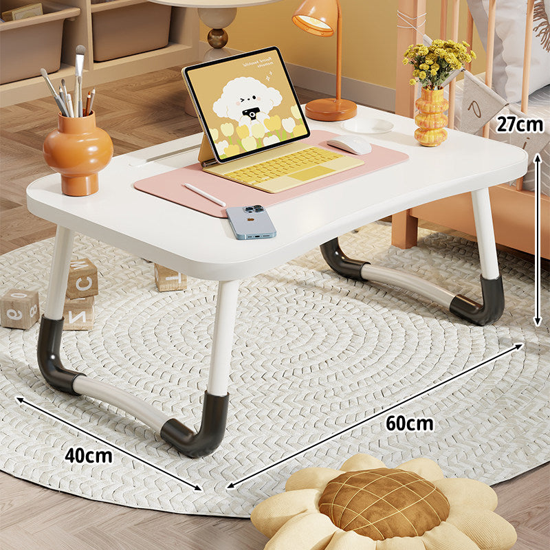 Tragbarer Klapp-Laptoptisch mit gewölbten Metallbeinen und rutschfester Oberfläche