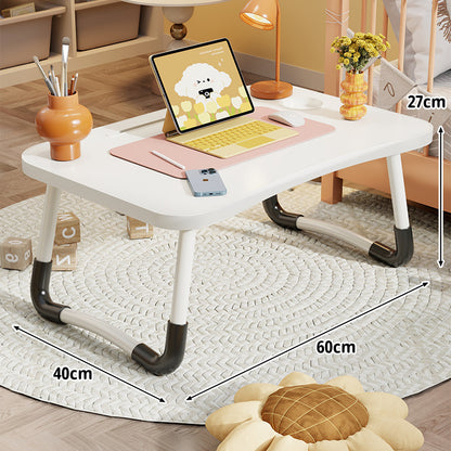 Tragbarer Klapp-Laptoptisch mit gewölbten Metallbeinen und rutschfester Oberfläche