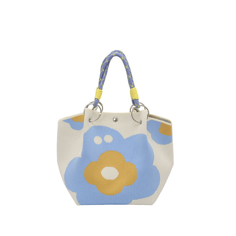 WoFloral Print Texturiertes Handtasche Brehn