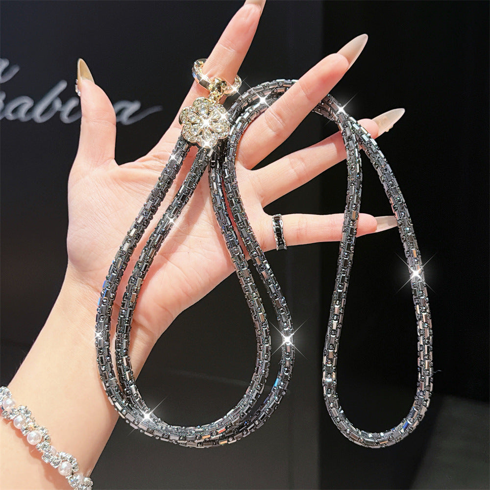 Funkelnde Kristall Charm Brillenband Brehn