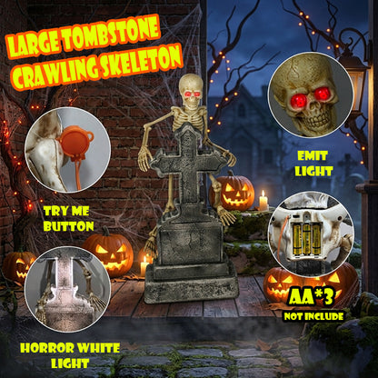 Spooky Animierte Skelettdekoration Brehn