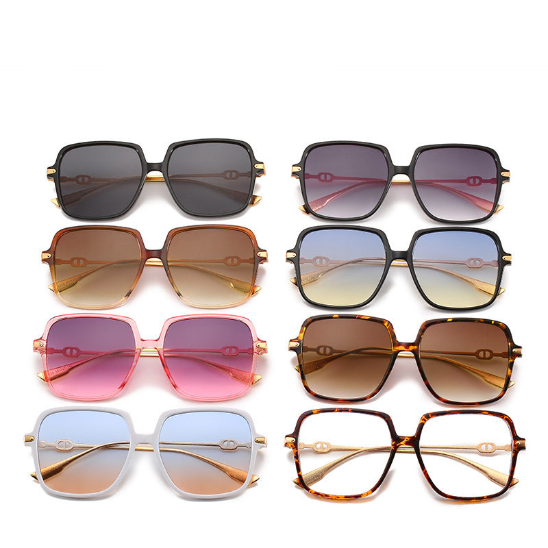 Oversized Chic Quadratrahmen Sonnenbrille Brehn