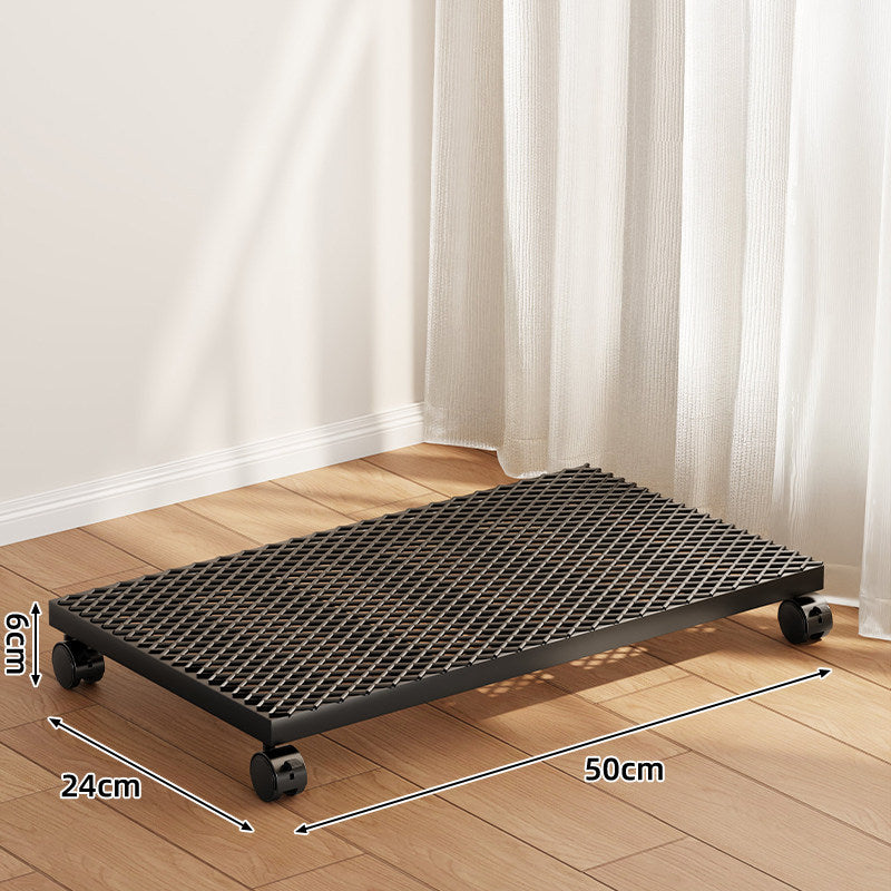 Niedrigprofilierter runder Blumentopf-Dolly mit 360° drehbaren Rollen