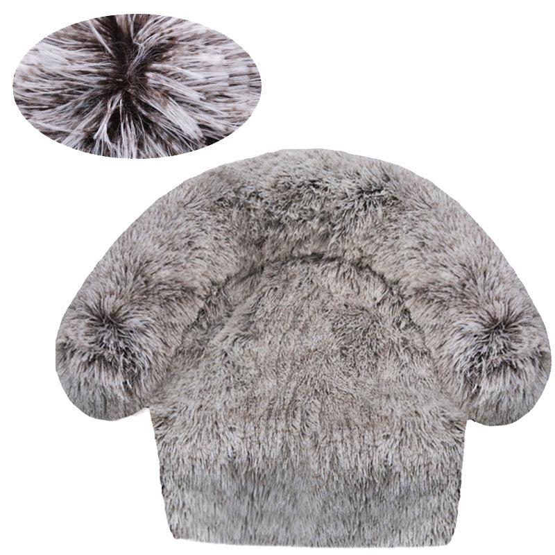 Flauschiges Rundsofa Hundebett