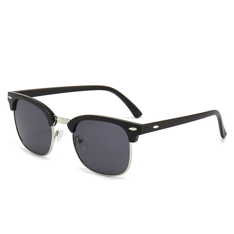 Damen modische Retro-Sonnenbrille mit metallischem Rahmen Brehn