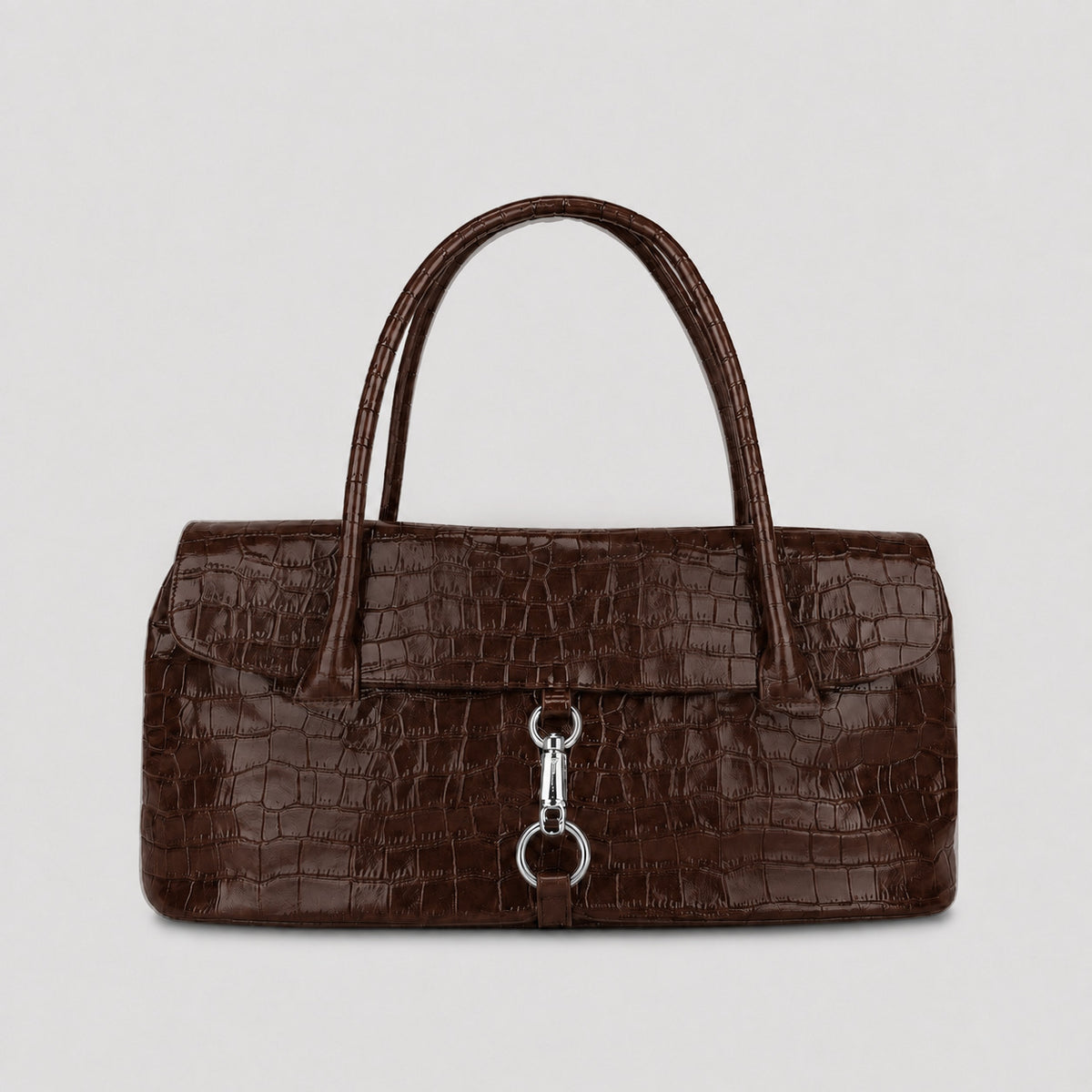 Elegante Krokodilmuster-Handtasche