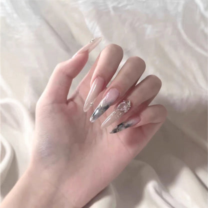 Premium Kristallakzent-Stiletto-Nagelverzierungen