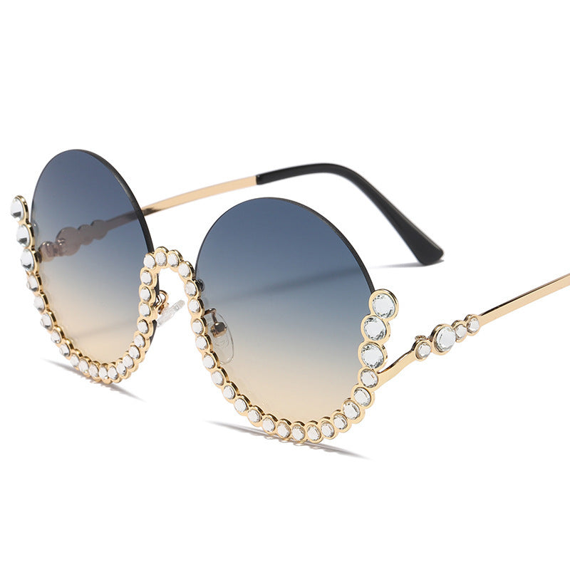 Damen Designer-Sonnenbrille mit glamourösen Kristallakzenten Brehn